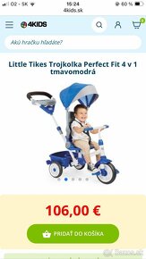 Little tikes trojkolka perfect fit 4v1 červená - 3