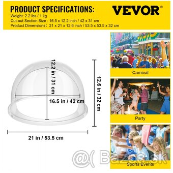 VEVOR kryt nástavca na strojček na cukrovú vatu Ochranný kry - 3