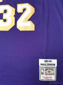 NBA dres Magic Johnson Los Angeles Lakers, basketbal - 3