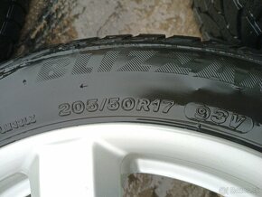 elektróny R17 5x112 Bridgestone 205/50R17 zimné - 3