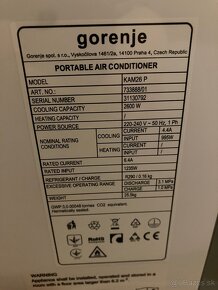 Gorenje KAM26P mobilná klimatizácia - 3