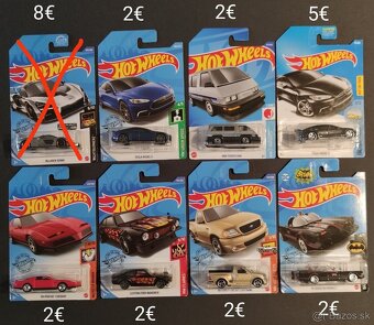 Hot Wheels mainliny na dlhých kartách - 3