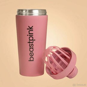 Šejker Steel 650 ml Pink - BeastPink (poškodený,ale funkčný) - 3