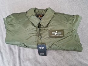 Pánská bunda ALPHA INDUSTRIES (L) NOVÁ Sage Green - 3