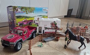 Schleich horse club- Auto s prívesom - 3