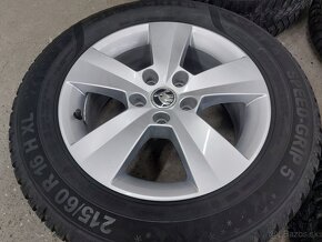 5x112R16 elektrony ŠKODA-215/60R16 zimné pneumatiky - 3