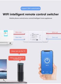 Predam novy 10A WIFI Smart vypinac - ovladanie mobilom. - 3