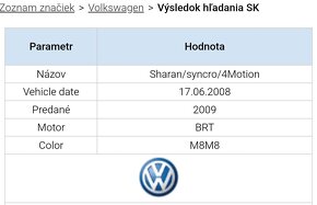 VW Sharan 2.0tdi BRT 103kw 2008 - 3