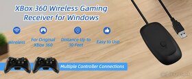 Bezdrôtový prijímač Mcbazel pre Microsoft Xbox 360 – čierny - 3