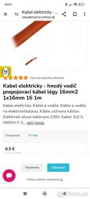 Kábel elektrický 1x16mm - 3