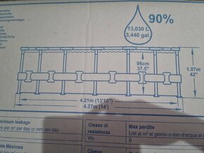 Bazén s pieskovou filtráciou, schodíkmi, umývacou - 3