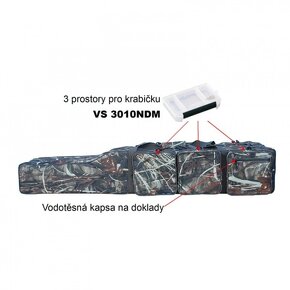 Predam Puzdro na Prúty Suretti Trojkomorové Camo Dĺžka 165cm - 3