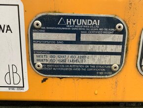 Predám minibager HYUNDAI ROBEX 35z-9 - 3