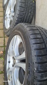 Predám pneu.zimné WinterContact 235/55 R17 s ALU diskami - 3