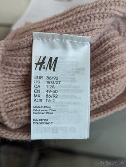 H&M_Pletená turbanová čiapka_86/92 - 3