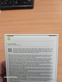 IPHONE 16 PRO MAX  256GB NOVÝ NEROZBALENÝ ZÁRUKA - 3