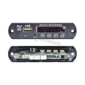 FM radio modul s USB na dialkové ovládanie - 3