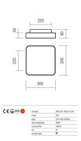 Predám 3ks LED svietidlá REDO SCREEN 3000k 1865lm - 3