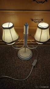 Dvojramenna vintage lampa, tienidlá - 3