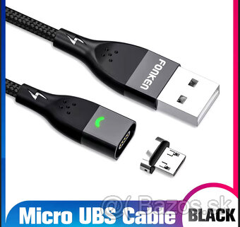 ✅ Magnetický nabíjací a dátový kábel pre USB-C + Micro USB ✅ - 3