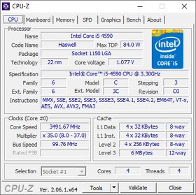 Intel® Core™ i5-4590 Processor (4 Cores, 6M Cache, 3.30 GHz) - 3