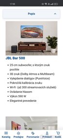 Predám prípadne vymením JBL soundbar 500 - 3