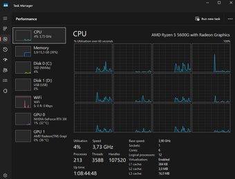 HP mini SFF PC R5 5600G, RTX 3060Ti, wifi, bluetooth - 3