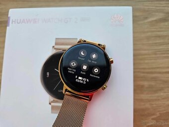 Huawei Watch GT 2 42 mm Rose Gold, top, zaruka - 3