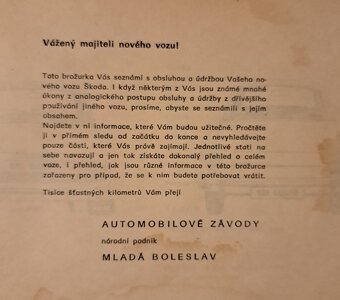 Návod k obsluze a údržbe Škoda 100,100L,110 L,110LS, - 3