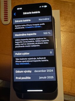 Predám vymením IPHONE 16.pro 128.g záruka - 3