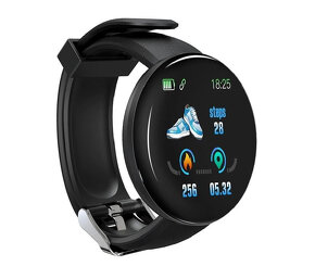 (IHNEĎ) Fitness Smart hodinky D18, čierne - 3