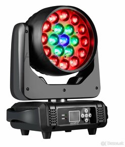 LED rotačné hlavy Zoom Wash 19X15W 4ks - 3