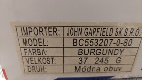 Burgundi čižmi velkost 37 John Garfield - 3