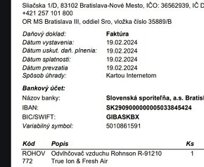 Rohnson R-91210 True Ion & Fresh Air odvlhcovac - 3