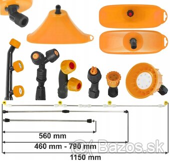 Chrbtový postrekovač 20L 12V 8Ah AKU + TRYSKY + TURBO TRYSKA - 3