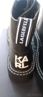 Karl Lagerfeld čizmy 40 / veľkosť 9 biker boots - 3