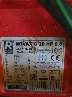 Predám čerpadlá ROVER 25 a NOVAX G 20 - 3