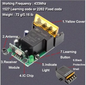 Spínač s dvoma ovládačmi 433Mhz - 3