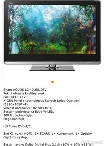 Sharp AQUOS LC40LE810E - 3