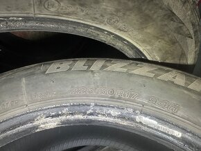 4ks zimnych pneu Bridgestone 225/50 r17 - 3