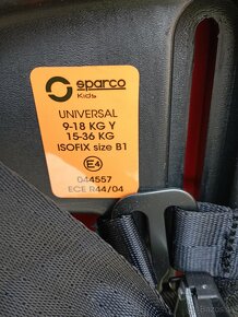 Sparco 9-36kg modrá Isofix Universal - 3