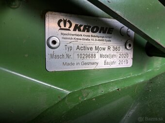 Diskova kosačka Krone active mow r360 - 3