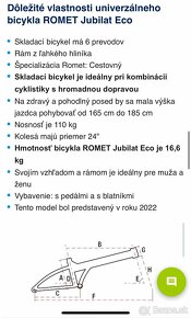 Skladaci bocykel Romet Jubilat ECO - 3