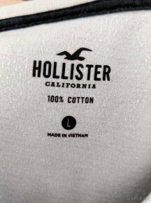 Hollister pánske tričko bledosivé L - 3