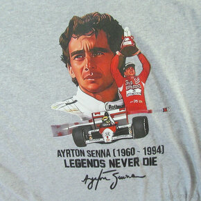 tričká  s  nápisom  AYRTON  SENNA a TECHNICS - 3