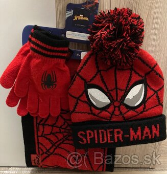 Set-nové/Detský zimný set Spider-man,čiapka,rukavice,šál - 3