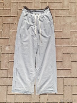 Baggy široké wideleg sivé tepláky, baggy sweatpants sweats - 3