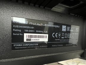 34" iiyama ProLite XUB3493WQSU-B5 - 3