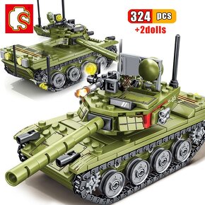 TANK stavebnica 324 ks + 2 vojaci - 3