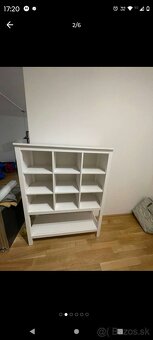 Úložný regál Hemnes biela matná PC/169€ - 3